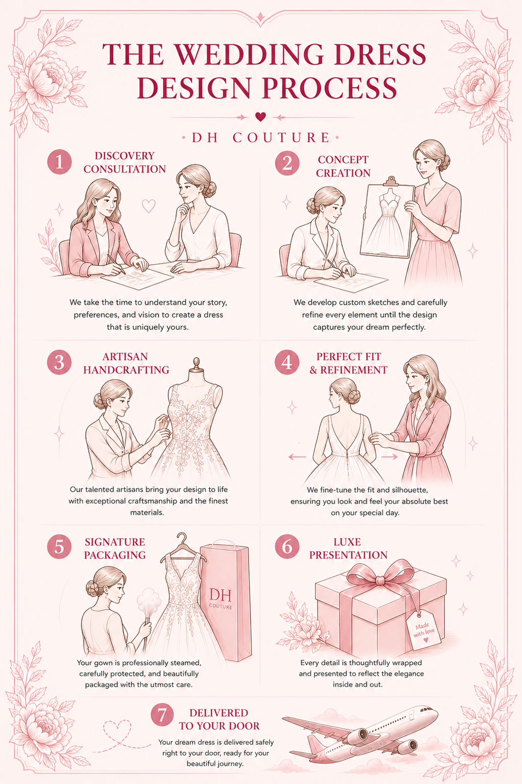 Wedding Dress Ordering Process at DH Couture and YBBT (Dung Dung)